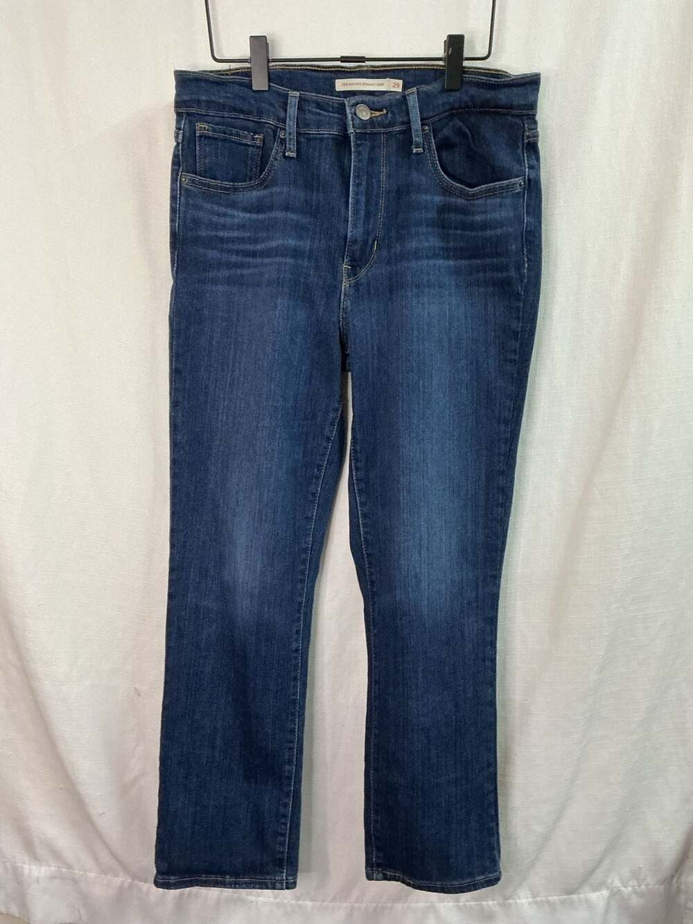 Levi's 724 High Rise dark wash  Straight Crop Jeans Size 29